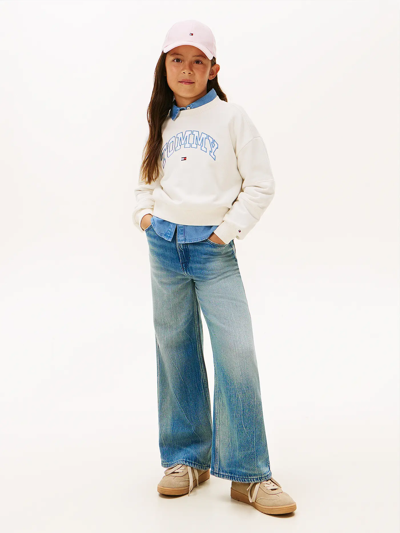 TOMMY HILFIGER | Mädchen Jeans Wide Fit | 